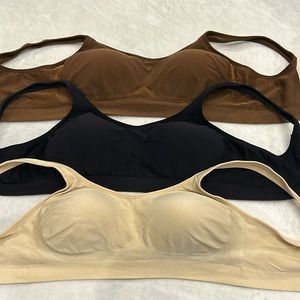 True kind Shapermint wireless bras (set of 3)